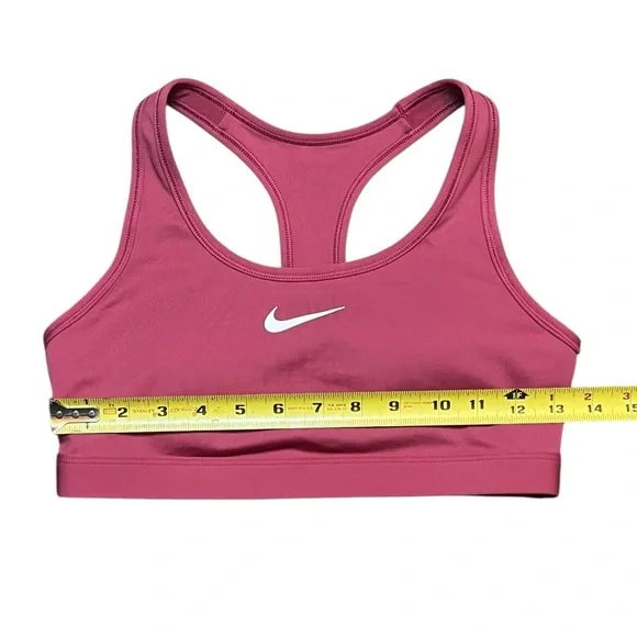 Nike Swoosh Women’s Small Padded Racerback Medium Support Sports Bra Sweet Beet - Picture 3 of 8